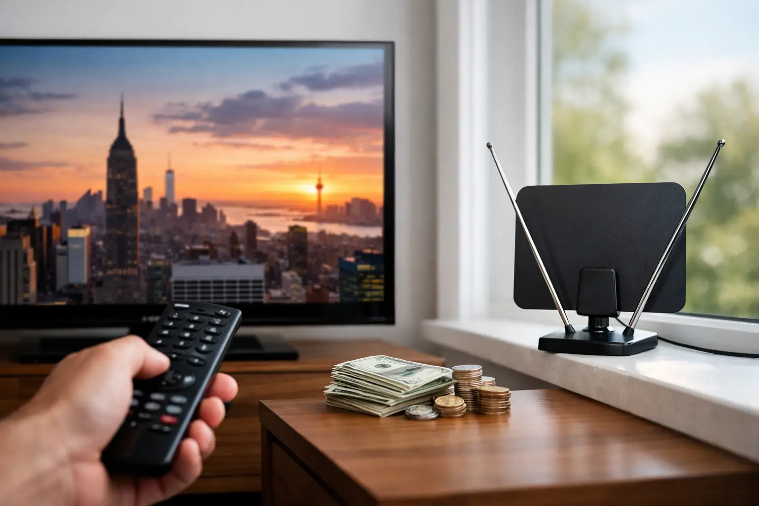How a Local Channels Antenna Cuts TV Costs